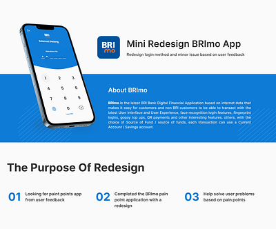 Mini Redesign BRImo App app brimo case study design improvement ui ux ux process