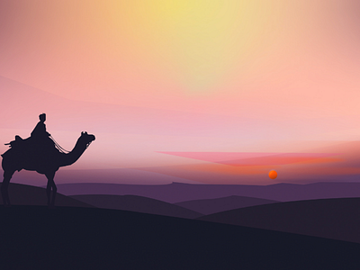 Desert Illustration. adobeillustrator