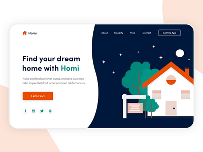 Homi website adobexd best design colors follow header design hero image homewebsite illustration illustrator like logo propertwebsite share ui uidesign uidesigner uidesigns uiux uiux design uiuxdesign