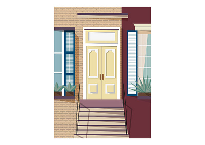 Doors and Windows design flat illustration illustration art illustration design illustration digital illustrations illustrator portfolio poster print ux vector