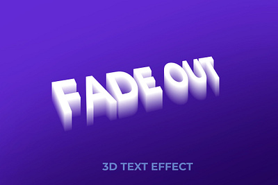 Fade out 3d text effect 3d brand design fade out text effect fashion high resolution logo mockup modern smart object style text text effect