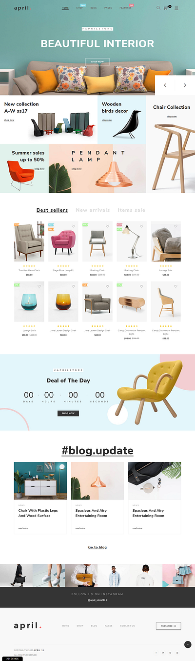 Furniture Store Shopify animation ecommerce design ecommerce shop landingpage shopify woocommerce wordpress