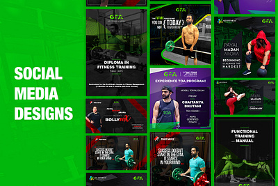 Social Media Designs - GoFitness Academy design socialmedia uidesign uiux