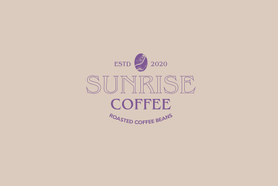Sunrise coffe design logo