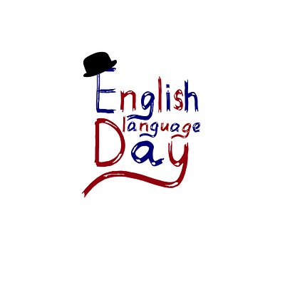 International holiday English language Day, on April 23. day english illustration lettering lettering art typography vector