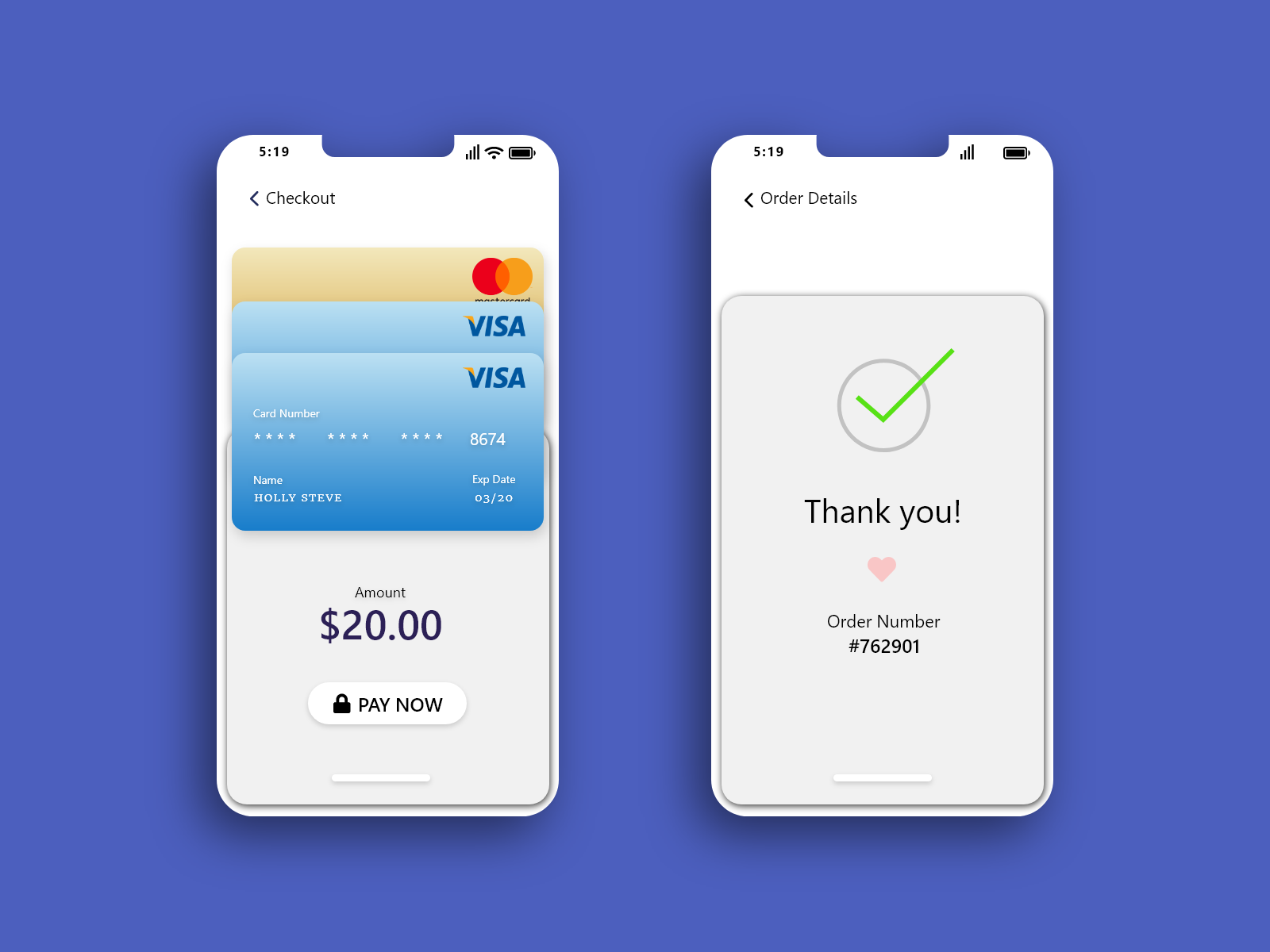 Example of Credit Card Checkout #dailyui