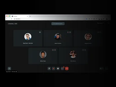 LetzMeet - A safe and secured Video conferencing software audio conferencing design online meetings sketch ui video conferencing web web conferencing