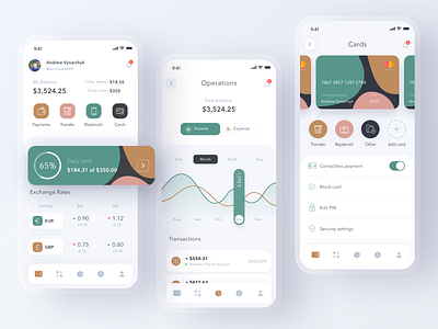 Montech - finance manager, mobile application app design figma finance ios app design mobile mobile app uidesign uxdesign