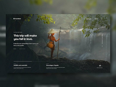 Traveldoor - Landing Page designs adventure greentheme landingpage landings naturetheme tripsite uidesigns uitheme webdesign