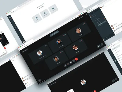 LetzMeet Video Conferencing Concept audio conferencing design online meetings sketch ui video conferencing web conferencing
