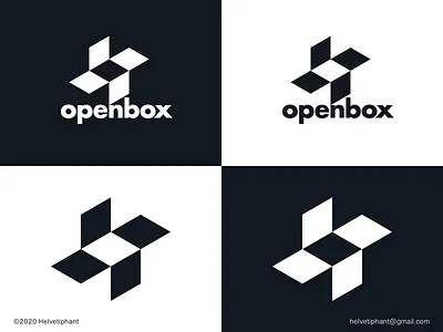 openbox - logo concept box logo brand design brand designer branding creative logo icon logo logo design logo design concept logo designer logotype minimalist logo modern logo negative space logo openbox logo typography