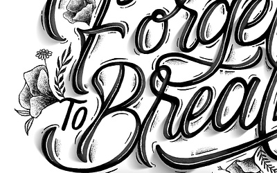 Close Up Shot calligraphy design handlettering illustration lettering typedesign typography vector
