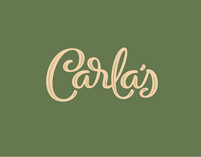 Carla's Custom Lettering Logo lettering lettering art lettering logo type typography vector