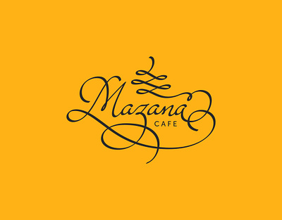 Mazana Custom Lettering Logo lettering logo typography