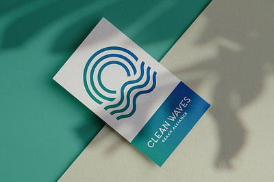 Clean Waves Business Card brand design branding business cards design graphic design icon identity design logo logo design logo designer logos typography