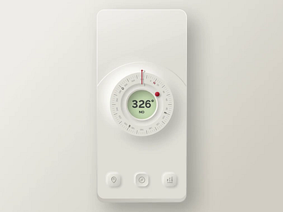 Soft UI Compass App Exploration animation app ball best shot compass dailyui degree design gradient interaction interface neumorph neumorphic neumorphism north west south east popular skeuomorph soft ui ui ux