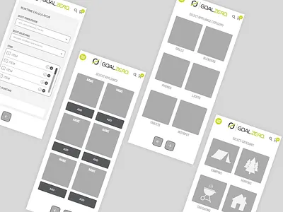 Yeti Ready Wireframe app design design ui ux
