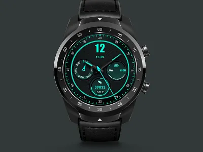 Fluorescence classwatch illustration smartwatch watchface