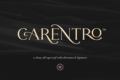 Carentro - Classy Serif branding classic classy fonts classy serif classy serif font design fancy fonts fashionable feminine font design fonts collection ligature magazine sans serif font sans serif fonts serif serif font serif fonts typeface typography