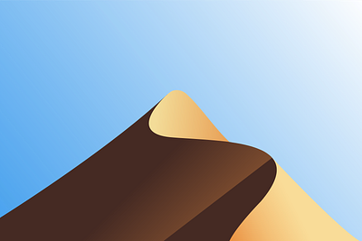 Peak of thirst flat design illustration vector