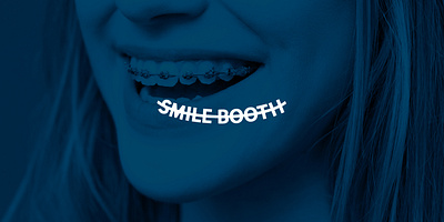 Smile Booth Logo braces dentist dentist logo logo orthodontist photo booth smile teeth