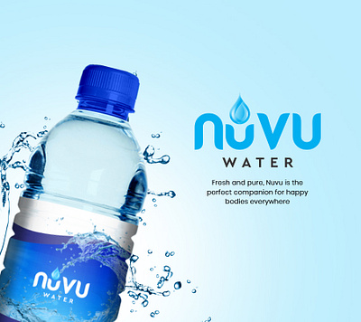 Nuvu Water branding design illustration logo logodesign typography