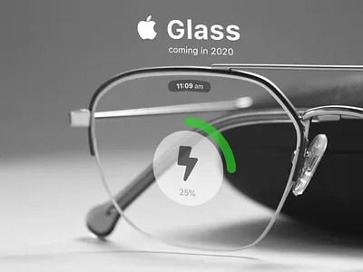 Apple Glass - Battery Charging Concept apple appleglass appleglass appleglasses concept iglass ui ux