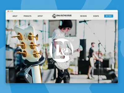 Guitar Gear Website Design design guitar guitarist guitars music ui website website design