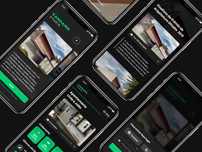 Ocra - VR architecture projects architecture architecture projects dark mode dark ui mobile ui