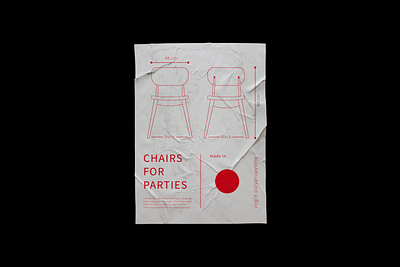 Chairs for parties poster poster art poster design