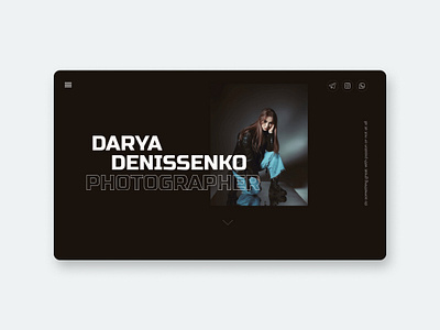 Photographer portfolio website art design inspiration minimal portfolio tilda typography ui ux web web design webdesign website website design