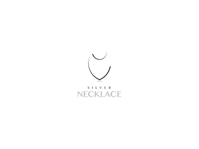 brand silver necklace app art branding design fashion icon illustration minimal typography vector