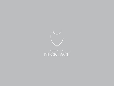 brand silver necklace brand silver necklace branding design golden icon illustration logo silver foil typography