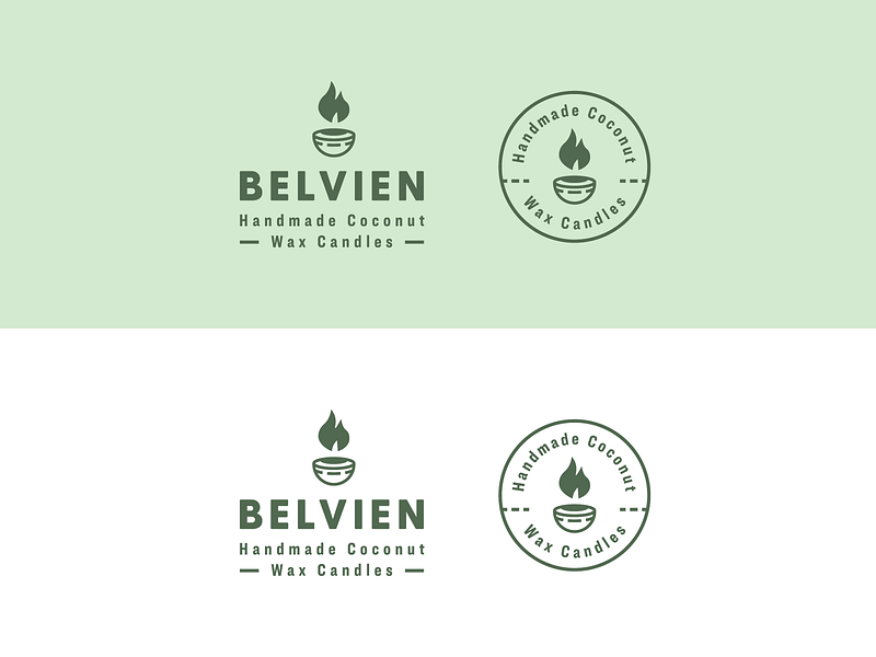Belvien Candles Logo & Branding badge logo brand brand identity branding candle branding candle company candle logo candles logo logo design logos minimal modern monoline