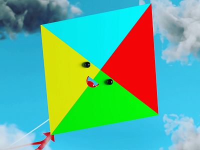 Kite blender 3d kite