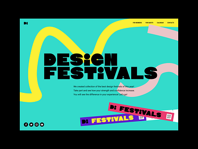 Design Festivals website art background book colors conference design dynamic event fest festival fun illustration landing landingpage learn play ticket ui uiux website