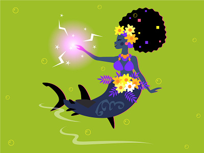 S H A R K african woman character girl mermaid mermay mermay2020 people shark