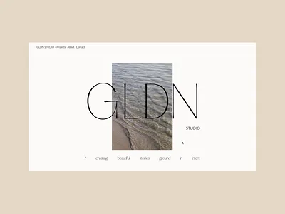GLDN Studio - Homepage animation art direction branding css custom css minimalism minimalist typography ui ux web web development webflow
