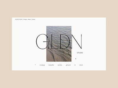 GLDN Studio - Homepage animation art direction branding css custom css minimalism minimalist typography ui ux web web development webflow