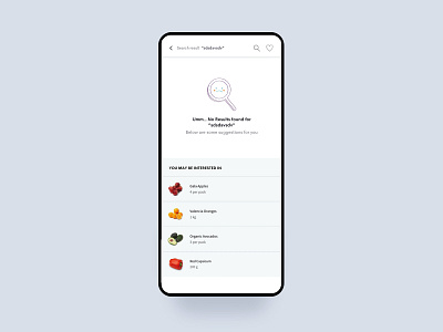 No Results Page branding design. ui ux