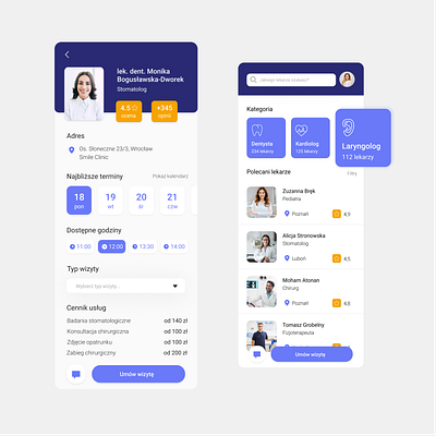 The Dentist App app dental design mobile ui ux ux design uxui