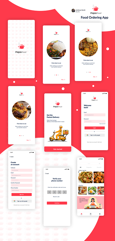 Food Ordering App app branding delivery food food app food delivery foodapp foodie graphic design graphicsdesigns illustration illustrator logo ui