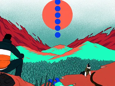 The hills book cover art concept art cover art fantasyart graphic art illustration illustration art procreate sci fi travel