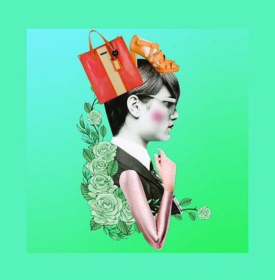 Illustration for Racked Magazine collage color fashion illustration magazine