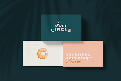 Clean Circle brand identity brand identity design branding expert graphic designer logo logo design skincare brand