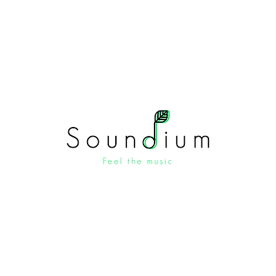 soundium - logo challenge icon identity logo minimal typography vector