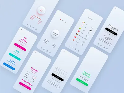 Private Network UI (Borderless Design) app borderless borderless design design dieter rams iran less is more minimal network private ui design