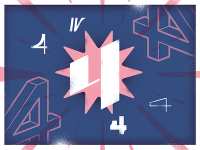 4 36daysoftype 4 four illustration type typedesign