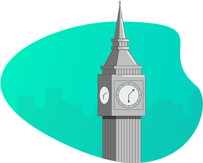 BigBan bigbang building clock england illustration london vector