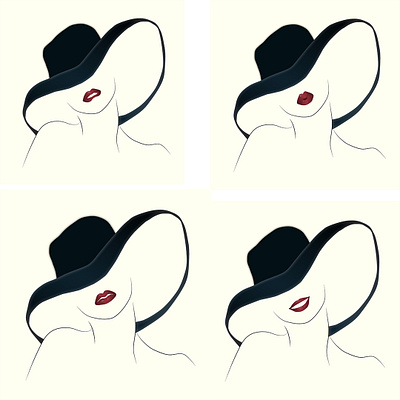 lips design flat illustration illustrator minimal vector